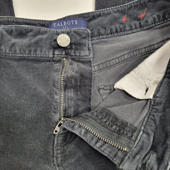 Talbots Women's Simply Flattering 5-Pocket Straight Black Corduroy Pants Sz 8P - Picture 5 of 9